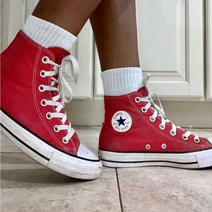 Red Hightop Converse